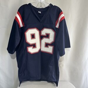 Joshua Farmer Autographed PATRIOTS custom Football Jersey  JSA  X-Large